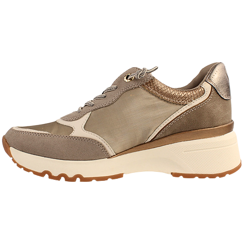 Marco Tozzi Ladies Wedge Trainers - 23753-43 - Taupe
