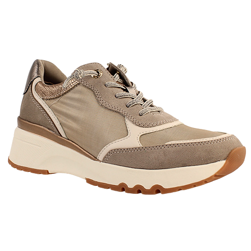 Marco Tozzi Ladies Wedge Trainers - 23753-43 - Taupe