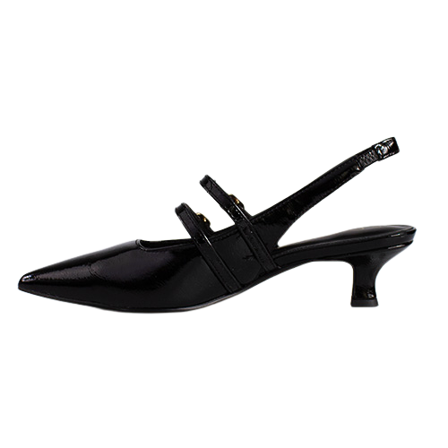 Marco Tozzi Sling Back Pumps- 29508-45 - Black Patent