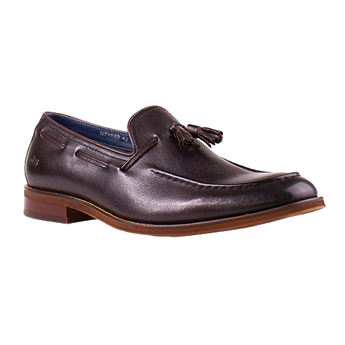 Ninety78 Mens Leather Dressy Loafer - NTY089 - Burgundy