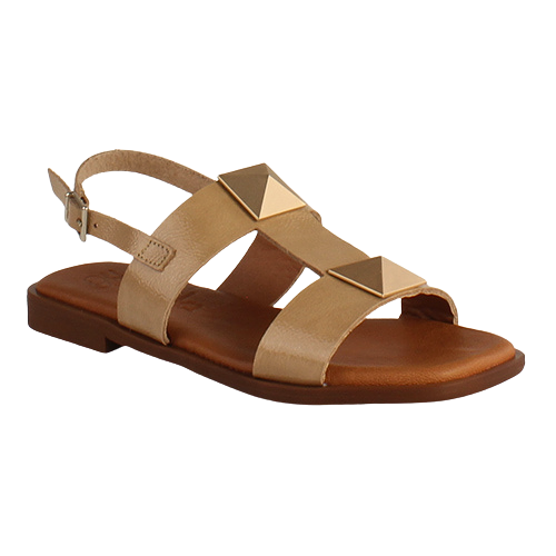 Oh! My Sandals - Flat Sandals - 5329 - Tan
