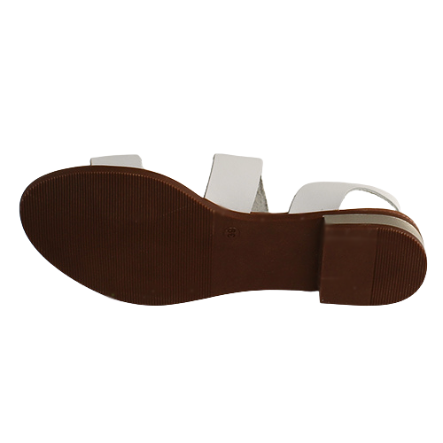 Oh! My Sandals Ladies Flat Sandals - 5333 - White