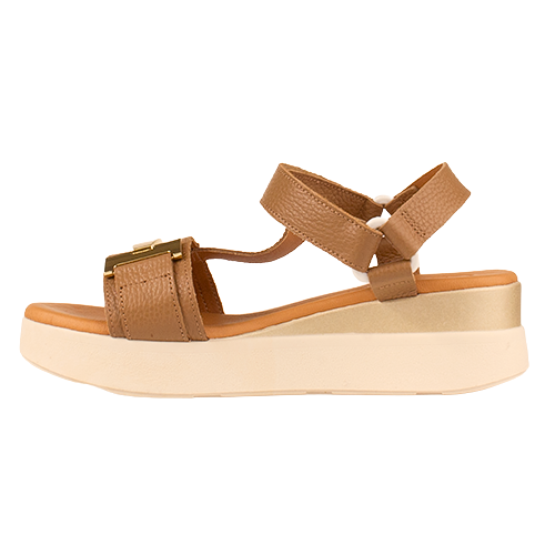 Oh! My Sandals Wedge Sandals - 5961 - Taupe