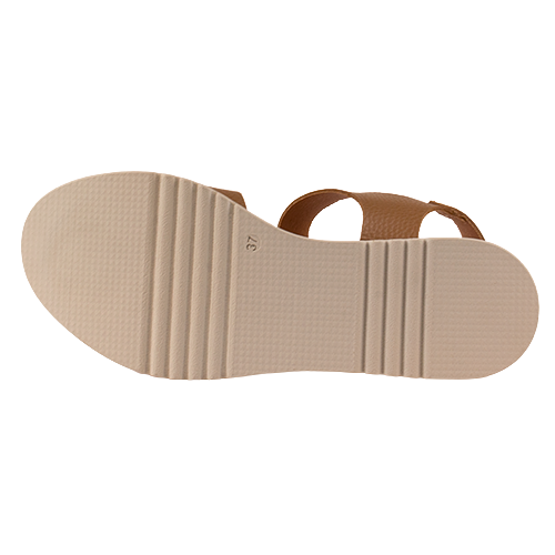 Oh! My Sandals Ladies Wedge Sandals - 5974 - Taupe