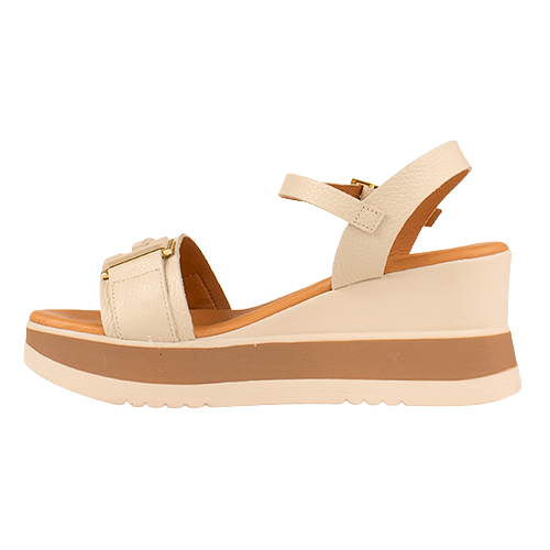 Oh! My Sandals Wedge Sandals - 5981 - Cream