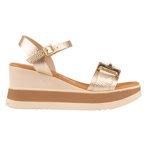 Oh! My Sandals Wedge Sandals - 5981 - Gold