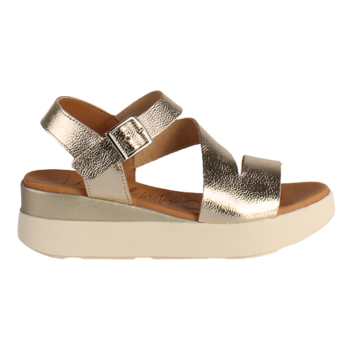 Oh! My Sandals -Platform Sandals - 5417 - Gold