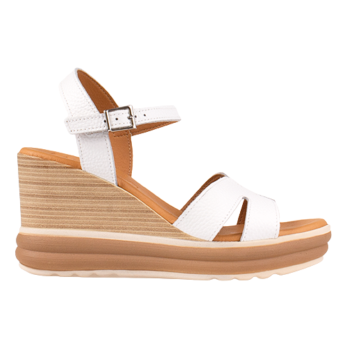 Oh! My Sandals Wedge Sandals - 5746 - White