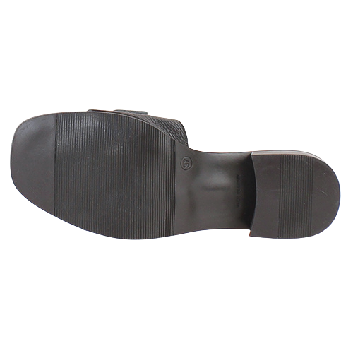 Oh! My Sandals Ladies Block Heeled Mules - 5605 - Black