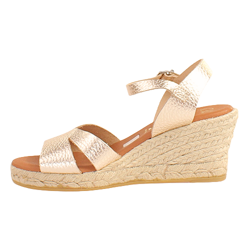 Oh! My Sandals Ladies Wedge Sandals - 5742 - Metallic