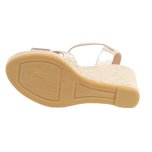 Oh! My Sandals Ladies Wedge Sandals - 5746 - Metallic