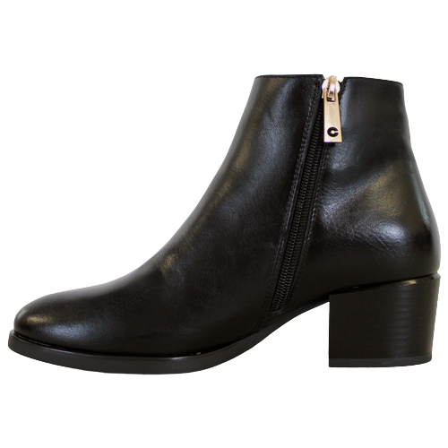 Patrizio Como Block Heeled Ladies Ankle Boots - Speicher - Black