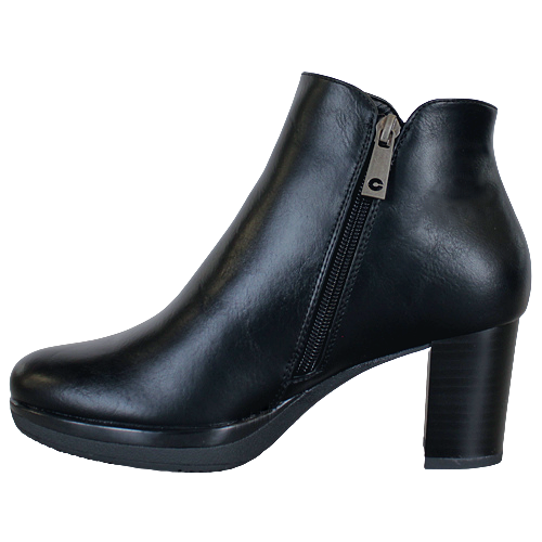 Patrizio Como Block Heeled Ankle Boots - Trogen - Black