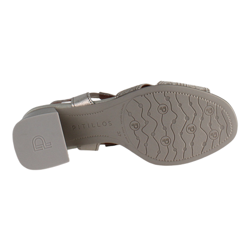 Pitillos Block Heeled Sandals - 5690 - Gold