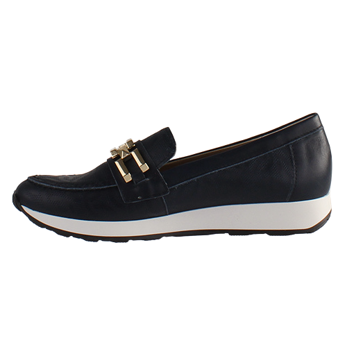 Pitillos Ladies Wedge Loafers - 5670 - Navy