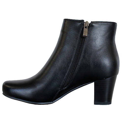 Redz Block Heeled Ankle Boots - A32 - Black