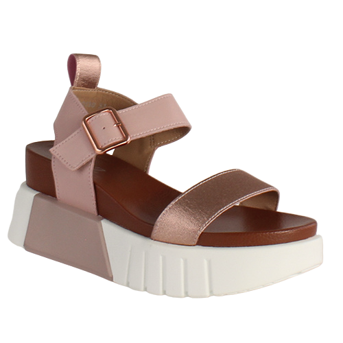 Redz Ladies Platform Sandals - T8LX5 - Pink