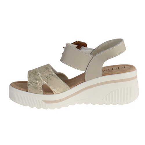 Redz Ladies Wedge Sandals - T42-203 - Beige/Gold