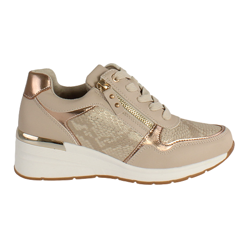 Redz Ladies Wedge Trainers - 6G596W-V375 - Beige
