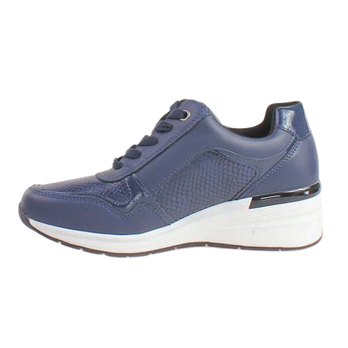 Redz Ladies Wedge Trainers - 6G596W-V375- Navy