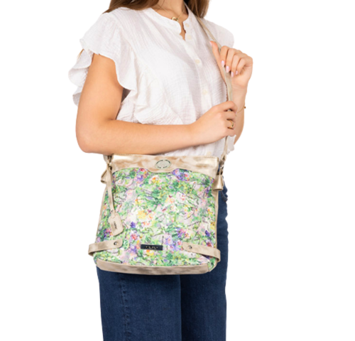 Rieker Crossbody Handbag - H1304 - Green/Multi