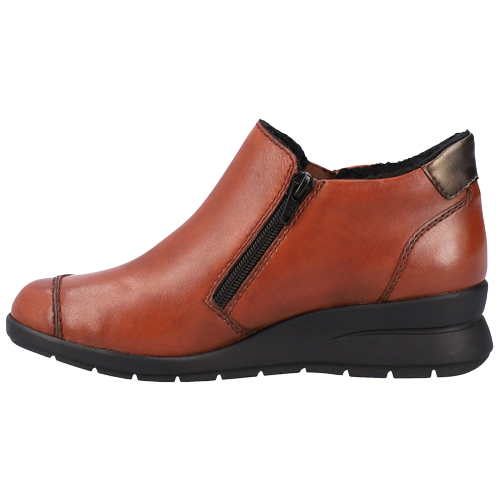 Rieker Wedge Shoe-Boots - L4853 - Red