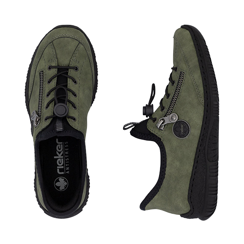 Rieker Ladies Casual Shoes - N3267-54 - Green