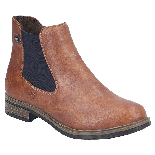Rieker Ladies Chelsea Boots - 72254-24 - Tan