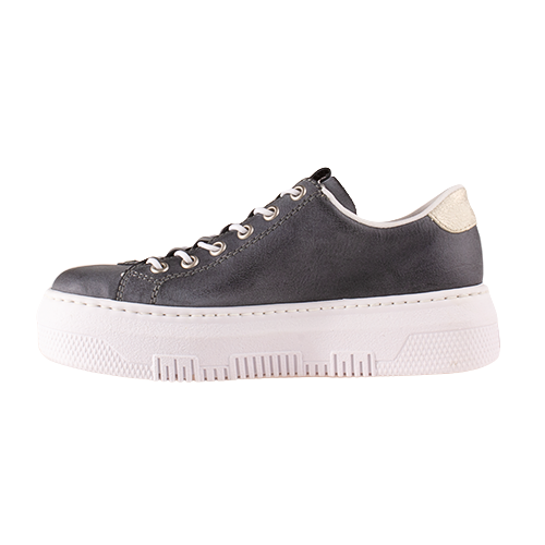 Rieker Ladies Flatform Trainers - M1953-60 - Grey