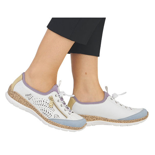 Rieker Casual Shoes -N42K6-80 - White/Blue