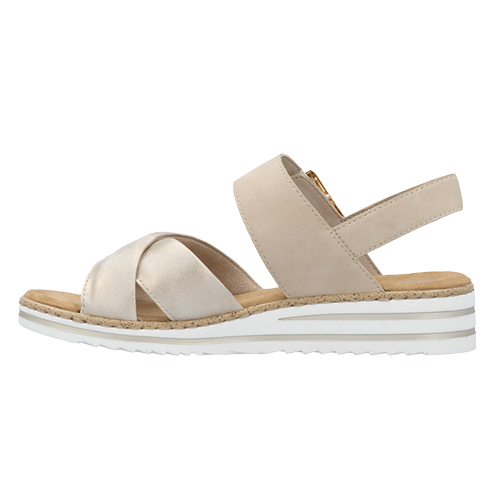 Rieker Ladies Sandals - V0655-60 - Beige