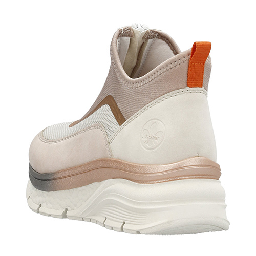 Rieker Ladies Wedge Trainers - 48053-31 - Rose/Multi