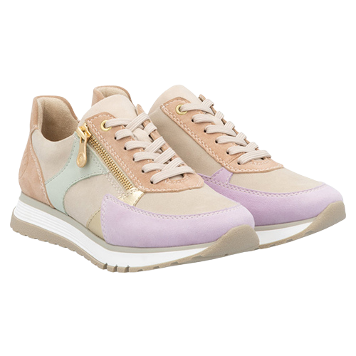 Rieker Ladies Trainers - 49010-90 - Beige/Mauve