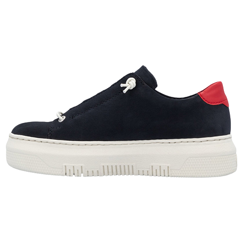 Rieker Ladies Platform Trainers - M1911-14 - Navy