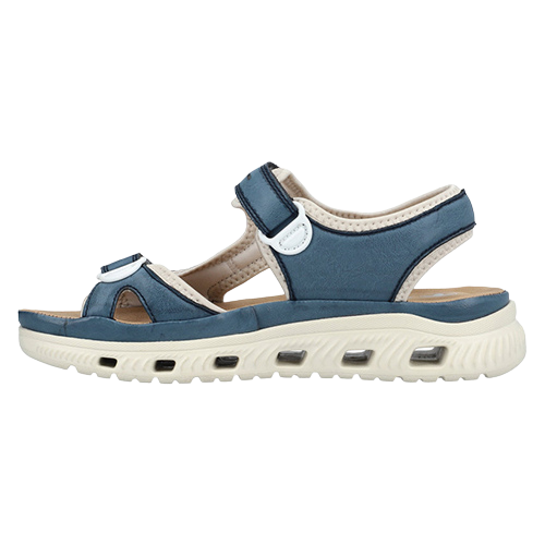 Rieker Ladies Trek Sandals - 64066-14 - Navy Denim