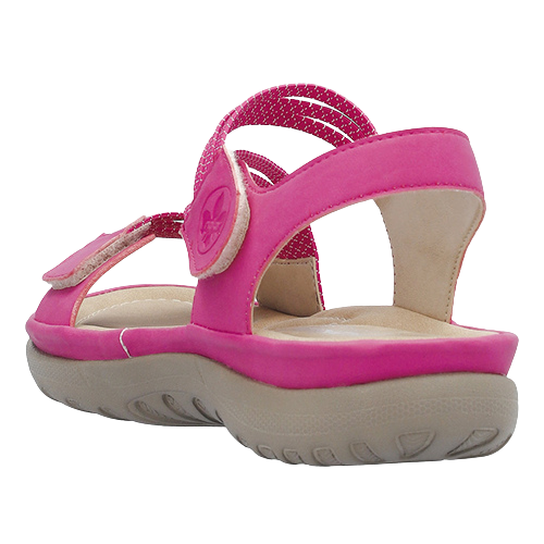 Rieker Ladies Flat Sandals - 64870-31 - Pink