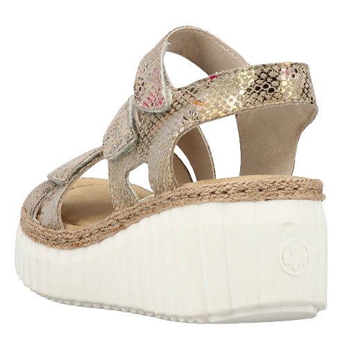 Rieker Wedge Sandals - 69157-90 - Multi