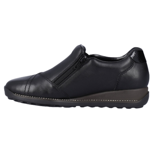 Rieker Wide Fit Shoes - 44277-00 - Black