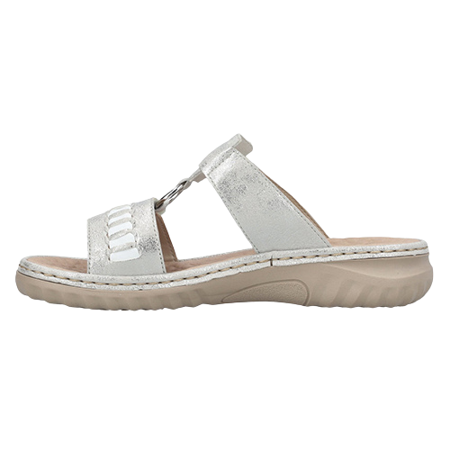 Rieker Ladies Mules - 60481-40 - Silver