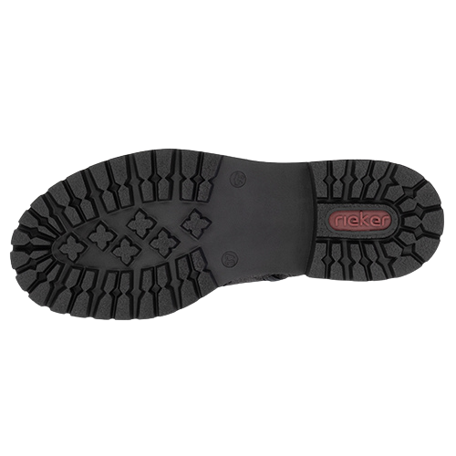 Rieker Ladies Lace-Up Ankle Boots - 72675-00 - Grey