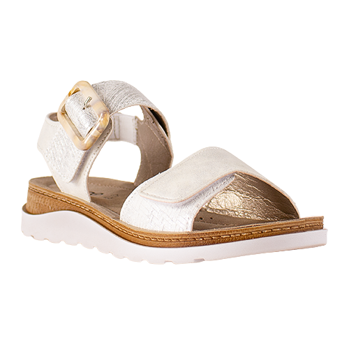 Rohde Ladies Low Wedge Sandals - 1311 - Off White
