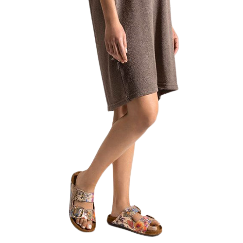 Rohde Ladies Mules - 5864 - Gold/Floral