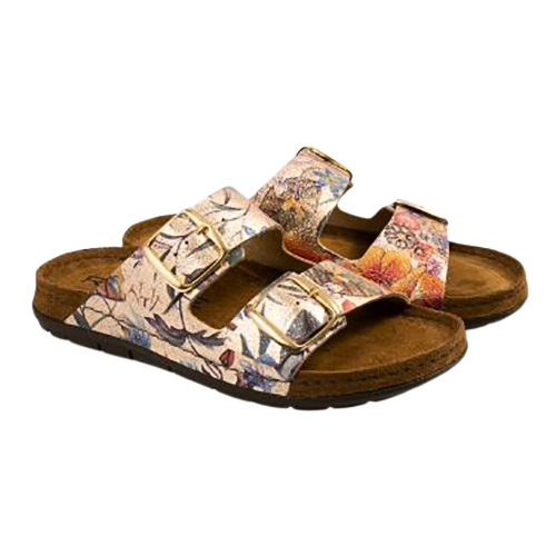 Rohde Ladies Mules - 5864 - Gold/Floral