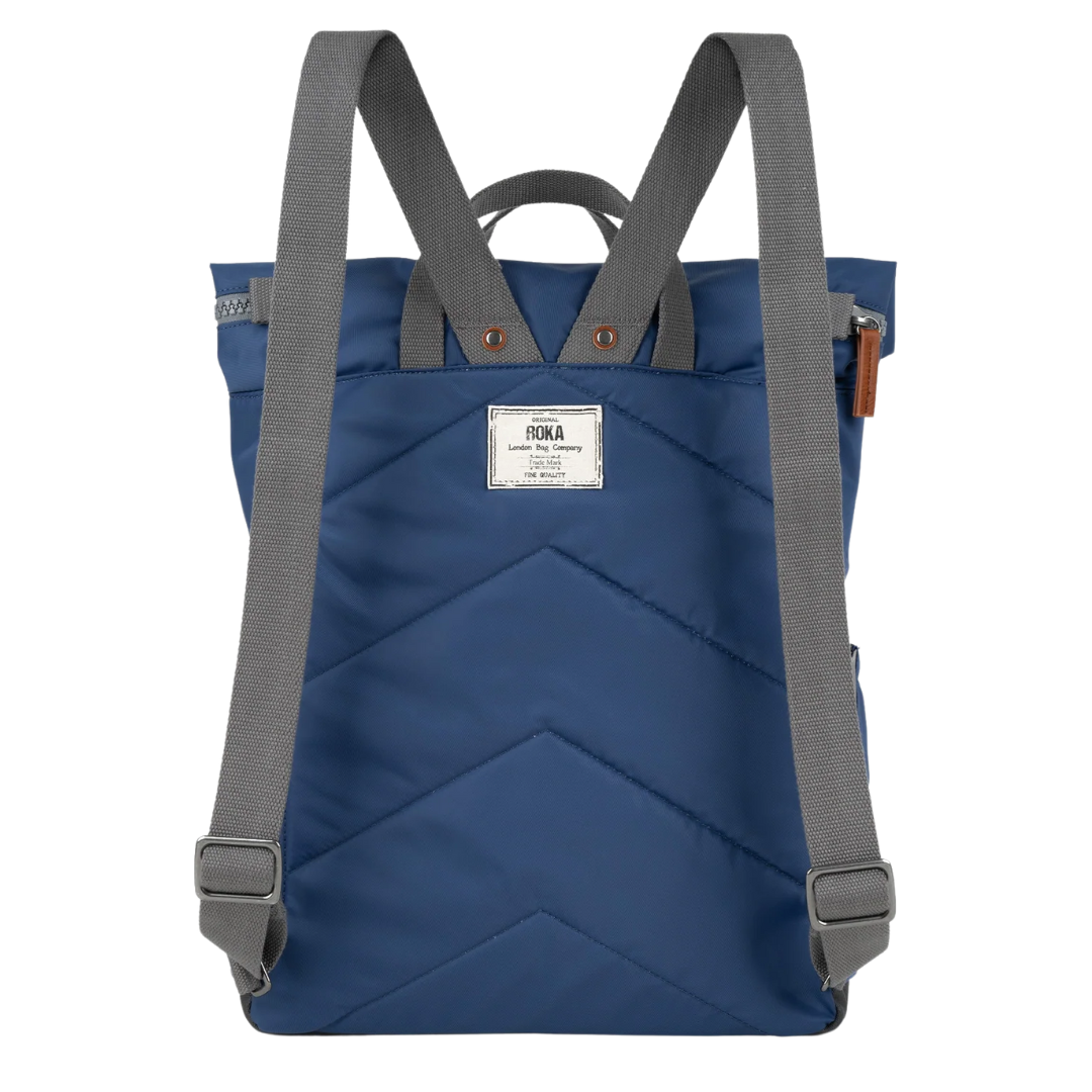 Roka Sustainable Bagpack - Canfield B Medium - Burnt Blue