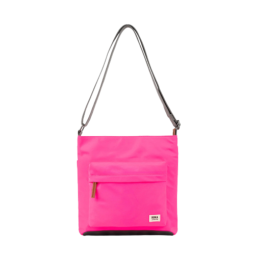 Roka Crossbody Bag -  Kennington B Medium- Neon Pink