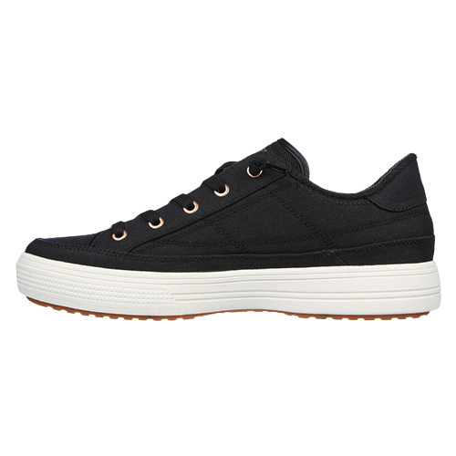 Skecher Ladies Arch Fit Canvas Trainers - 177190 - Black