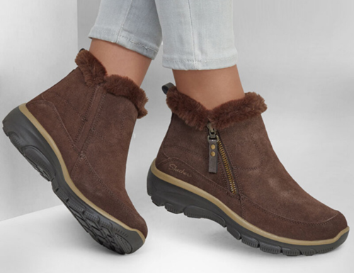 Skechers Ladies Ankle Boots - 167862 -Brown