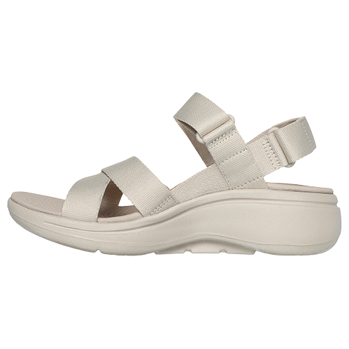 Skechers Ladies Go Walk Arch Fit Sandals - 140808 - Natural