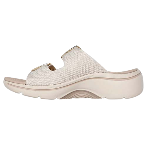 Skechers Ladies Go Walk Mules - 140871 - Beige