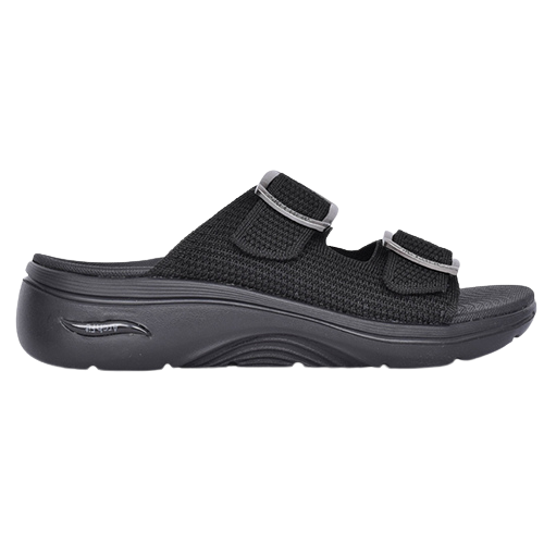 Skechers Ladies Go Walk Mules- 140871 Black Black